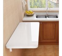Mesa plegable de pared, escritorio de comedor que ahorra espacio, escritorio flotante para PC, perfecto para cocina, sala de estar y dormitorio, versátil y elegante