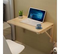 Mesa plegable de pared, escritorio de madera que ahorra espacio para computadora, estudio, cocina y comedor, mesa flotante de 100 x 40 cm para espacios pequeños, multifuncional y elegante