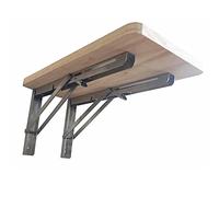 Mesa plegable de pared - Estación de trabajo compacta que ahorra espacio y barra de desayuno, diseño de madera de 31 x 16 pulgadas para espacios pequeños, perfecta para apartamentos y oficinas en casa