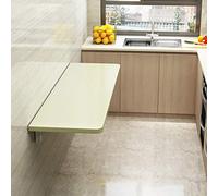 Mesa plegable de pared flotante de madera, mesa de comedor multifuncional para computadora, banco de trabajo, 18 unidades, diseño que ahorra espacio, soporte resistente