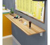 Mesa plegable de pared flotante para ahorrar espacio, versátil mesa de comedor y bar para cocina, lavandería, dormitorio (nogal, 50 x 30 cm)