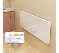 Mesa plegable de pared invisible de madera con hojas flotantes, ahorro de espacio, estación de trabajo para computadora, escritorio compacto para oficina en casa, banco de trabajo versátil