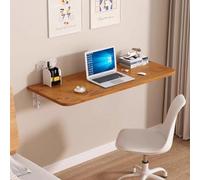 Mesa plegable de pared, mesa con alas abatibles, escritorio flotante plegable, escritorio compacto para espacios reducidos, oficina en casa, comedor, lavadero, cocina, bar 80x40cm/31.5x15.7in
