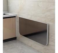 Mesa plegable de pared, mesa de comedor de hojas caídas para cocina, estante de lavandería de acero inoxidable que ahorra espacio, mesa plegable compacta
