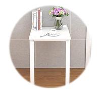 Mesa plegable de pared Mesa de comedor invisible Mesa de pared simple y moderna para apartamentos pequeños para actividades de aprendizaje en la cocina Ahorro de espacio, 11 tamaños (color: blanco,