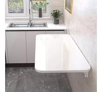 Mesa plegable de pared, mesa de madera con hojas colgantes para lavandería, ahorro de espacio, fácil de instalar, mesa de comedor y oficina para dormitorios y espacios de trabajo