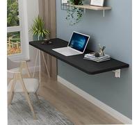 Mesa Plegable de Pared, Mesa Plegable montada en la Pared, Flotante Que Ahorra Espacio for el hogar, Dormitorio, Cocina, Oficina(Black,70x30cm/28x12in)