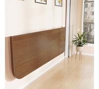 Mesa plegable de pared - nogal 80 x 40 cm, versátil para garaje, oficina, lavandería, bar, cocina, comedor, diseño resistente que ahorra espacio