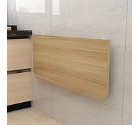 Mesa plegable de pared para ahorrar espacio, mesa de comedor de madera para balcón, cocina, dormitorio, solución versátil y compacta para muebles