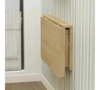 Mesa plegable de pared para ahorrar espacio, mesa de escritura de madera para lavandería, cocina, espacios pequeños (50 x 30 cm / 20x12in)
