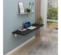 Mesa plegable de pared para ahorrar espacio, mesa plegable multifuncional, diseño de gran capacidad de carga para niños, color negro, 100 x ancho