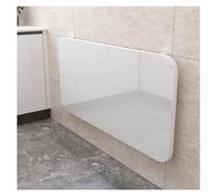 Mesa plegable de pared para ahorrar espacio para áreas pequeñas, estación de trabajo, cocina, comedor, bar, color blanco (50 x 20 cm), diseño versátil y compacto