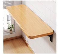 Mesa plegable de pared para ahorrar espacio, para oficina en casa y comedor, mesa plegable compacta, color beige, 20 x 100 cm, mesa de pared versátil para trabajo y ocio