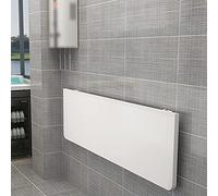 Mesa plegable de pared para ahorrar espacio, para oficina en casa y estudio, 80 x 50 cm, versátil escritorio para laptop y banco de trabajo, elegante acabado blanco