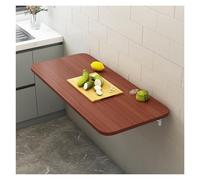 Mesa plegable de pared para balcón, 60 x 30 cm, banco de trabajo de nogal para garaje, cobertizo, hogar, oficina, lavandería, cocina, comedor y bar, diseño que ahorra espacio