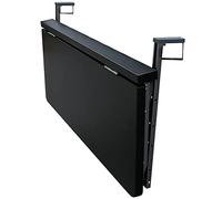 Mesa plegable de pared para balcón, mesa de barandilla ajustable para exteriores, estante flotante que ahorra espacio, mesa auxiliar portátil para balcón, muebles plegables versátiles