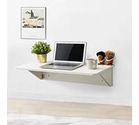 Mesa plegable de pared para espacios pequeños, escritorio de trabajo invisible de madera para portátiles, mesa de oficina que ahorra espacio para cocina, baño, balcón y oficina en casa