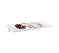 Mesa plegable de pared para espacios pequeños, escritorio invisible de cocina, comedor, versátil banco de estudio y trabajo, muebles compactos, color blanco (50 x 40 cm)