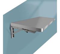 Mesa Plegable de Pared para lavandería. Mesa Plegable de Acero Inoxidable para Espacios pequeños hogar, la Cocina, la Oficina, el balcón y el baño (50 x 30 cm/20 x 12 pulga