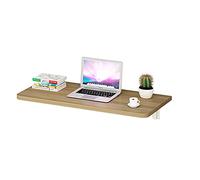 Mesa plegable de pared para niños, compacta de 30 x 90 cm, mesa de comedor/estudio para habitaciones pequeñas, perfecta para dormitorio y comedor
