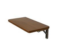 Mesa plegable de pared plegable para cocinas y bares, estación de costura artesanal con acabado de nogal (39.4 x 15.7 pulgadas), solución que ahorra espacio para áreas pequeñas