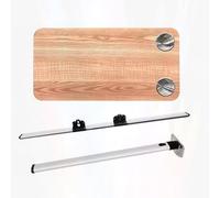 Mesa plegable de pared que ahorra espacio con 2 portavasos, ideal para caravanas, camping, picnics, patios, yates y remolques, compacta y de diseño