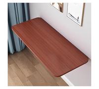 Mesa plegable de pared que ahorra espacio, escritorio compacto para comedor y oficina, acabado de grano de piedra blanca, ideal para espacios pequeños, banco de trabajo y maximizar el almacenamiento