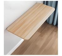Mesa plegable de pared que ahorra espacio, escritorio desplegable versátil para dormitorio, baño o balcón, banco de trabajo de madera clara fácil de limpiar, 120 x 20 cm