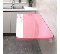 Mesa plegable de pared que ahorra espacio, escritorio versátil con hojas caídas para espacios pequeños, ideal para cocina, comedor y lavandería, solución compacta y elegante