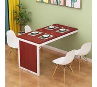 Mesa plegable de pared que ahorra espacio, poste de soporte oculto multifuncional para comedor, cocina y dormitorio, diseño moderno (100 x 60 cm, 39 x 24 pulgadas), elegante y funcional