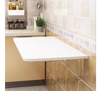 Mesa plegable de pared resistente con soportes plegables ideal para espacios pequeños y lavandería, 120 x 40 cm