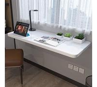 Mesa plegable de pared resistente para cocina y comedor, con capacidad de carga de 70 kg, ideal para espacios pequeños, color blanco, tamaño 100 x 50 pulgadas
