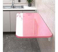 Mesa plegable de pared resistente para espacios pequeños, mesa flotante con hojas colgantes para cocina, comedor, lavandería y escritorio, capacidad de carga de 70 kg, color negro, tamaño 40 x 30