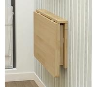 Mesa plegable de pared resistente para lavandería, cocina y escritorio, 60 x 45 cm con soporte de estante, diseño versátil y duradero que ahorra espacio.