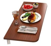 Mesa plegable de pared y escritorio con estante de metal que ahorra espacio, elegante solución para la oficina en casa, cocina y comedor para espacios pequeños, ideal para la vida moderna