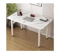 Mesa plegable de policarbonato moderna para estudiantes, escritorio para oficina en casa, mesa de comedor pequeña, escritorio de arte de moda, diseño simple y elegante, 120 x 60 x 74 cm