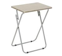 Mesa plegable, dimensiones: 48x38x65 cm. color: beige.