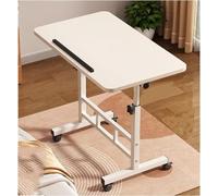 Mesa plegable - Escritorio portátil con ajuste de altura 65-87 cm, función de inclinación de 360°, tope de borde antideslizante, tablero de fibra de alta densidad, impermeable y resistente a los