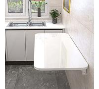 Mesa plegable, escritorio portátil montado en la pared para cocina y exterior, estación de trabajo plegable de madera maciza, escritorio versátil para laptop para estudio y comedor