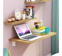 Mesa plegable flotante de esquina para el hogar, bar, oficina, dormitorio, garaje, ahorro de espacio, escritorio plegable de madera con diseño de hojas colgantes pequeñas