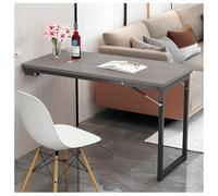 Mesa Plegable Flotante De Pared, Escritorio De Ordenador para Hogar Multifunción,Mesa De Comedor De Cocina Banco De Trabajo(Gray,100 * 60cm)