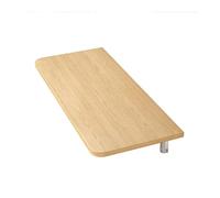 Mesa plegable flotante de pared que ahorra espacio, escritorio funcional para el hogar, oficina, lavandería, cocina, madera cruda, 60 x 40 cm, estación de trabajo versátil, diseño elegante