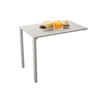 Mesa plegable flotante montada en la pared, mesa de café plegable, mesa de comedor, mesa de comedor invisible para ahorrar espacio (blanco, 75 x 50 cm)