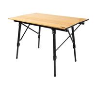 AKTIVE 63024 - Mesa Regulable en Altura para Camping Estilo Glamping, mesas Plegables Acampada portátiles, Medidas 90 x 57 x 46/40 cm, de Aluminio