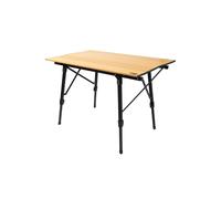 AKTIVE 63024 - Mesa Regulable en Altura para Camping Estilo Glamping, mesas Plegables Acampada portátiles, Medidas 90 x 57 x 46/40 cm, de Aluminio