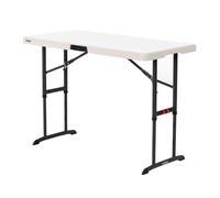 LIFETIME Mesa Plegable 122 x 86 x 61 cm Crema Acero Plástico