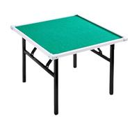 Mesa plegable Mahjong, diseño portátil y plegable para mahjong, dominó, póquer y juegos de cartas, superficie de juego verde, tamaño de 31 pulgadas