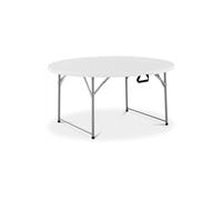 Marbueno Mesa Plegable Resina Blanco D.122x74 cm Catering, Playa y Camping 10530