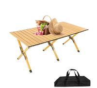 Mesa plegable - Mesa plegable de camping de aleación de aluminio | Mesa de picnic plegable | Mesa de jardín con bolsa de transporte | Mesa plegable para huevos de barbacoa mesa auxiliar para camping