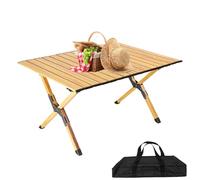 Mesa plegable - Mesa plegable de camping de aleación de aluminio | Mesa de picnic plegable | Mesa de jardín con bolsa de transporte | Mesa plegable para huevos de barbacoa mesa auxiliar para camping